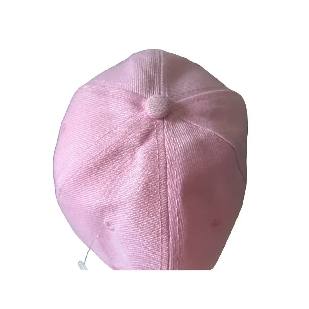John Deer Pink Denim Baseball Hat Logo Adjustable Backing